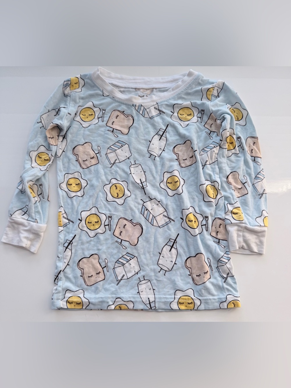 Little Sleepies Breakfast omelette pajama top long sleeve bamboo 12-18m